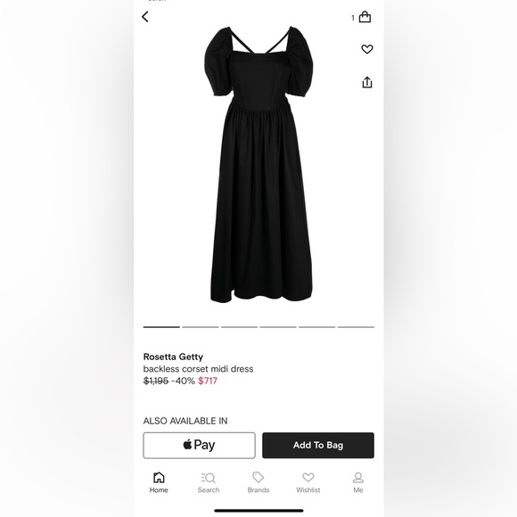 ROSSETA GETTY COTTON CORSET MIDI DRESS - Picture 12 of 16